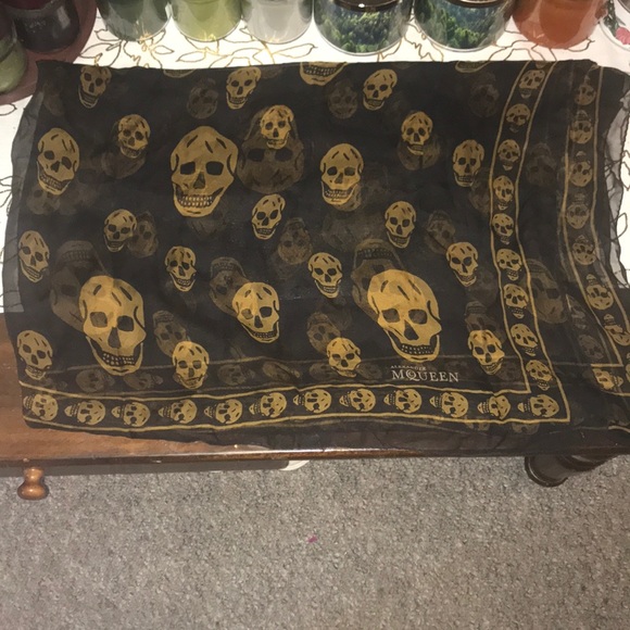 Alexander McQueen Accessories - *Authentic*NWOT Alexander McQueen Silk Skull Scarf